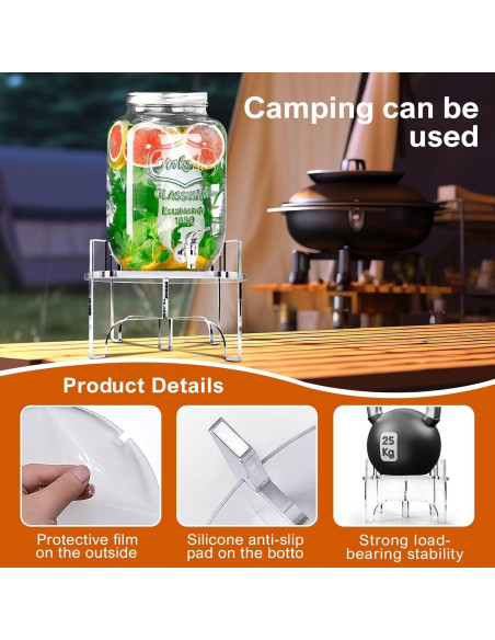 Dispensador de Bebidas Acrílico BESHIGH 23 cm para Agua y Jugo