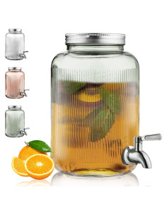 Dispensador de Bebidas de Vidrio Berglander 3.8L con Grifo Inoxidable