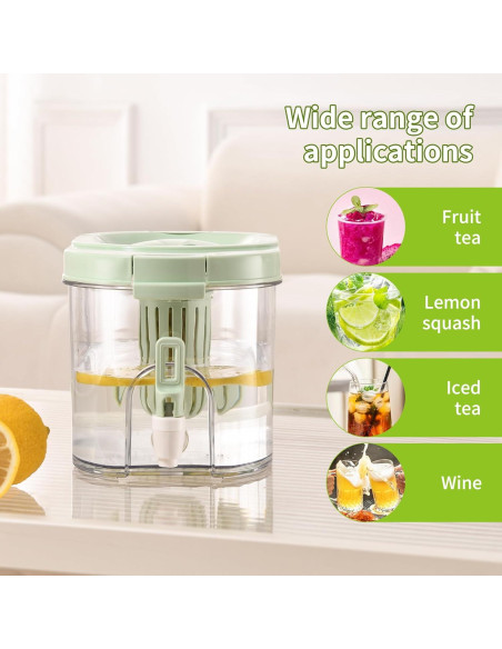 Dispensador de Bebidas CISIREE 3.98L con Grifo a Prueba de Fugas Dispensador de Bebidas CISIREE 3.98L con Grifo a Prueba de Fugas