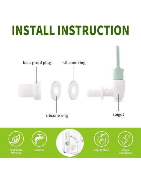 Dispensador de Bebidas CISIREE 3.98L con Grifo a Prueba de Fugas Dispensador de Bebidas CISIREE 3.98L con Grifo a Prueba de Fugas