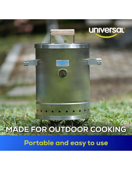 Ahumador de Barril Universal de Acero Inoxidable 2.72 kg - 42 cm
