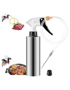 Botella Spray y Jeringa 2 en 1 Dunkive 300ml Acero Inoxidable