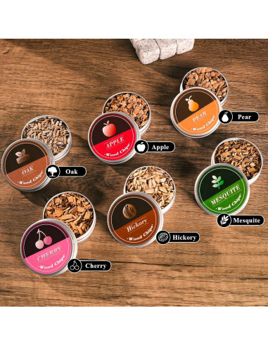 Ahumador Eléctrico de Cócteles JIDACHI Negro con 6 Astillas