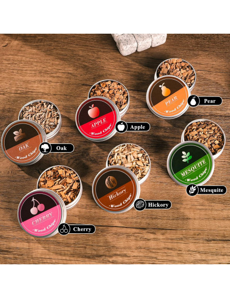 Ahumador Eléctrico de Cócteles JIDACHI Negro con 6 Astillas