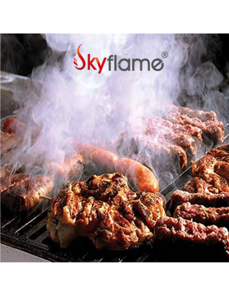 Caja de Ahumado Skyflame de Acero Inoxidable 0.54 kg para BBQ