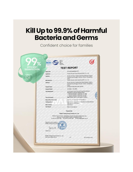 Esterilizador de Biberones Eléctrico HAUTURE 6-en-1 Blanco