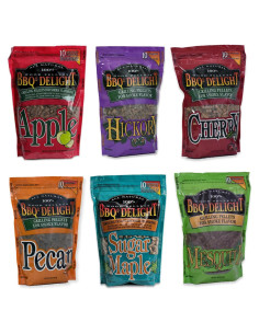 Paquete de Pellets de Madera para Ahumar BBQr's Delight 0.45 kg