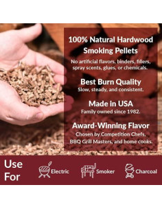 Paquete de Pellets de Madera para Ahumar BBQr's Delight 0.45 kg 2