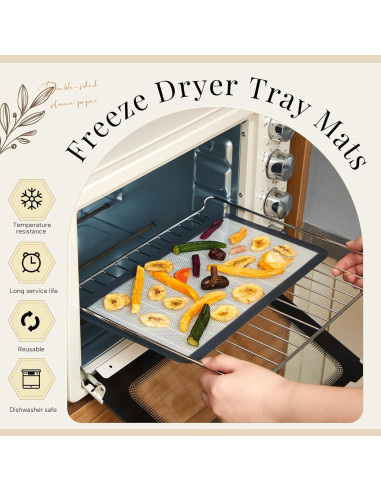 8 Tapetes de Silicona Reutilizables Reallnaive 33.7x17.8cm