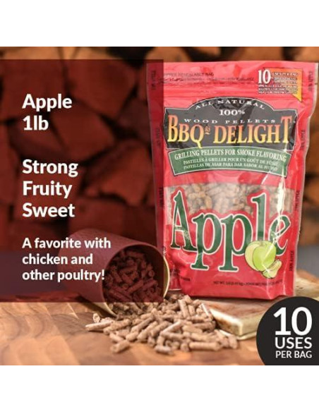 Paquete de Pellets de Madera para Ahumar BBQr's Delight 0.45 kg