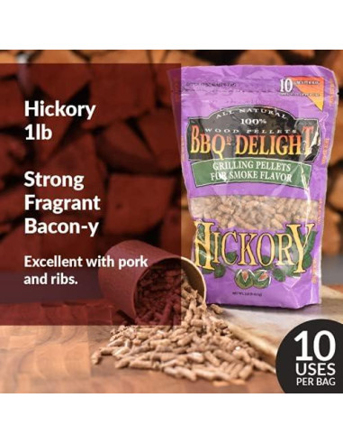 Paquete de Pellets de Madera para Ahumar BBQr's Delight 0.45 kg