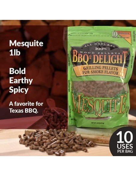 Paquete de Pellets de Madera para Ahumar BBQr's Delight 0.45 kg