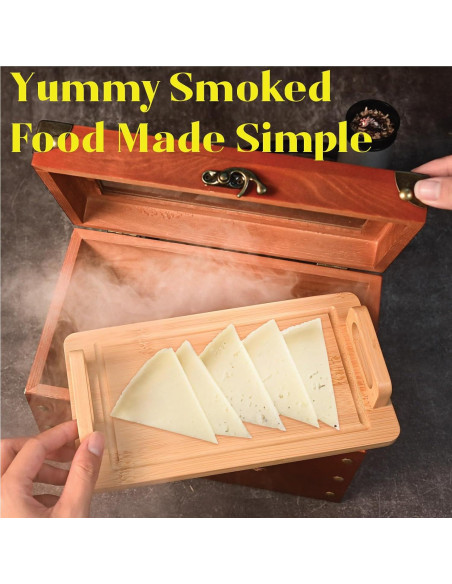 Kit de Ahumador de Cócteles KUZKUZY con 6 Sabores de Madera