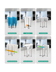 Soporte Plegable para Secar Botellas y Decantadores SHILFID 2