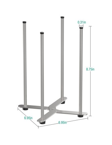 Soporte Plegable para Secar Botellas y Decantadores SHILFID