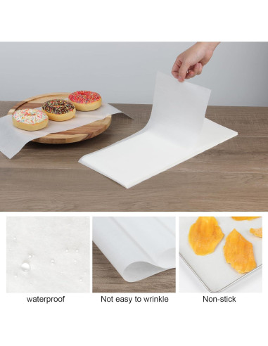 Juego de 200 Hojas de Papel Pergamino FMTYAOIU 43.2x17.3 cm