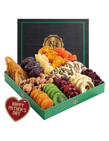 Cesta de Regalo Gourmet de Frutas Secas y Nueces Nut Haven - 2 Unidades