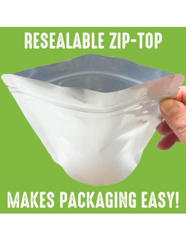 50 Bolsas Mylar Sophos Survival 2 Cuartos 7 Mil Reutilizables