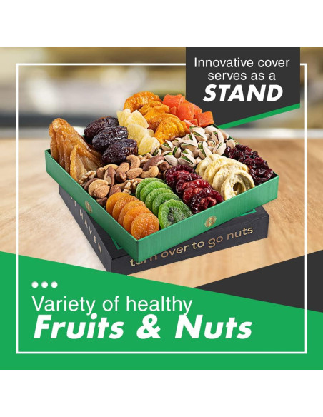 Cesta de Regalo Gourmet de Frutas Secas y Nueces Nut Haven - 2 Unidades