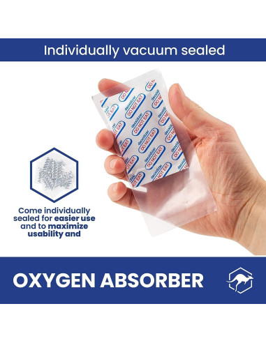 Absorbentes de Oxígeno Wallaby 400cc - 100 Unidades Grado Alimenticio