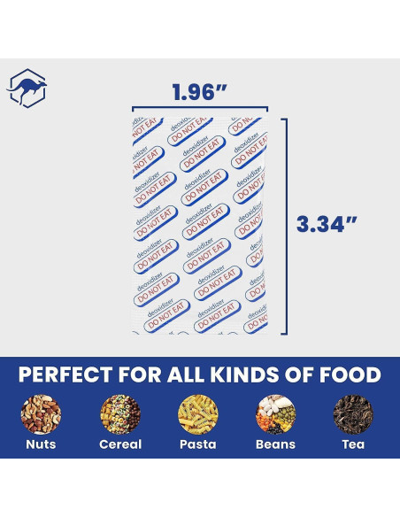 Absorbentes de Oxígeno Wallaby 400cc - 100 Unidades Grado Alimenticio