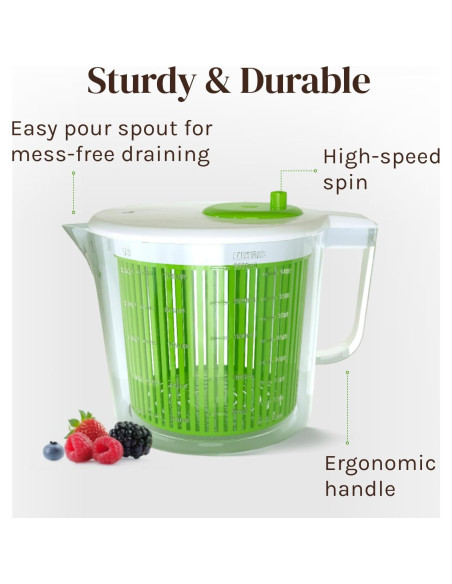 Centrifugadora de ensaladas Cooler Kitchen mini 0.57 kg