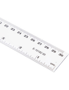 Regla Plástica Transparente Westcott 300 mm con Escala Métrica 2