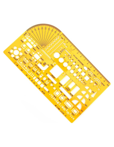 Plantilla de Dibujo Utoolmart 4355 - Plástico Transparente