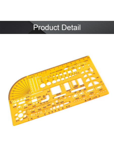 Plantilla de Dibujo Utoolmart 4355 - Plástico Transparente