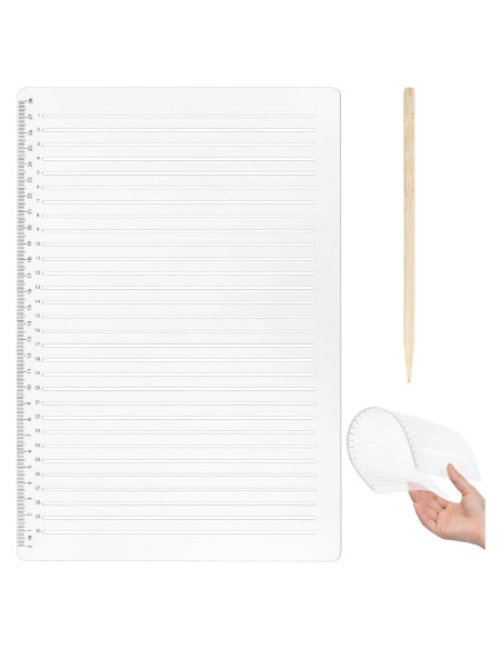 Plantilla de Línea Recta 30x20.5cm JJUNW - Dibujo y Caligrafía