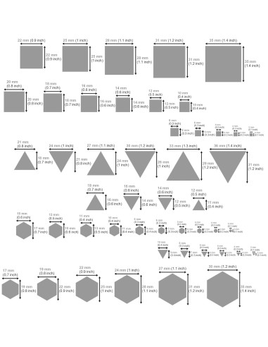 Plantilla Geométrica Cuadrada Aleks Melnyk 204x185mm Acero Inox