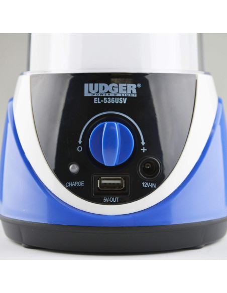 Luz de Emergencia Recargable Ludger EL-536USV Solar Camping