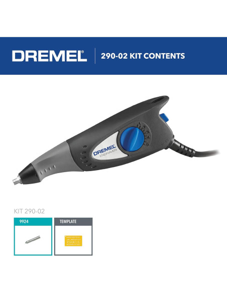 Dremel Grabador Rotativo 127V con Plantilla para Grabado