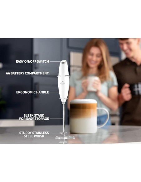 Conjunto Espumador de Leche Zulay Kitchen 350ml - Barista