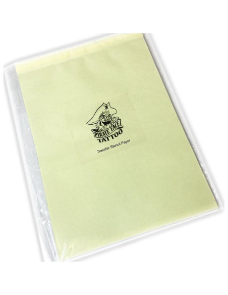 Papel de Transferencia Térmica 100 Pcs Tatuaje de Cara Pirata A4 Papel de Transferencia Térmica 100 Pcs Tatuaje de Cara Pirata A4