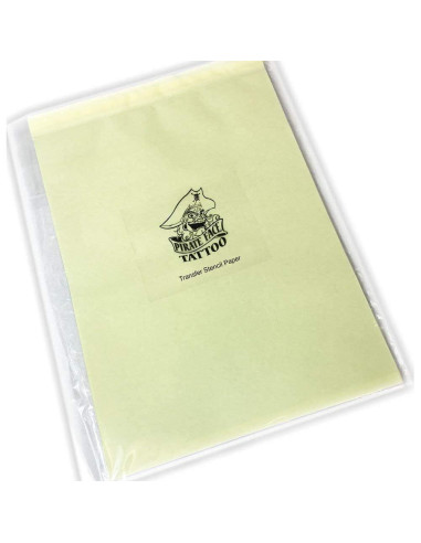 Papel de Transferencia Térmica 100 Pcs Tatuaje de Cara Pirata A4