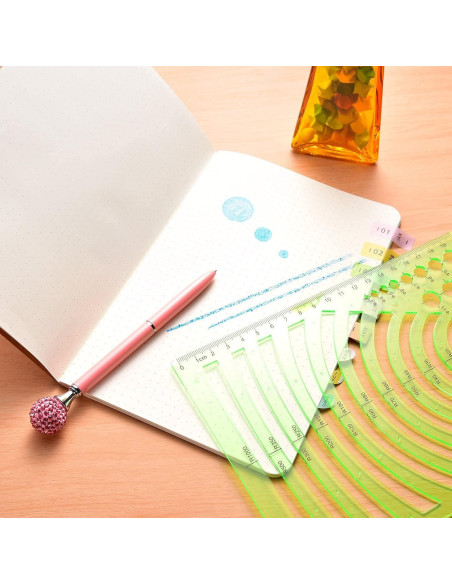 Plantilla Geométrica Utoolmart de Dibujo Arco Circular 25.4x20.3cm