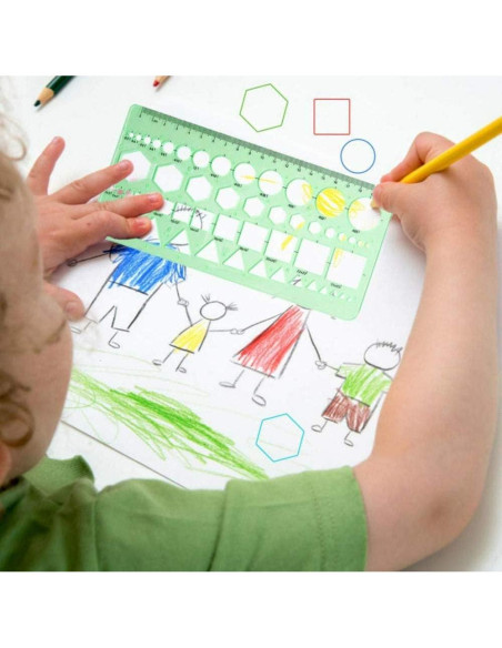 12 Plantillas Geométricas CFTfabMS para Dibujo y Diseño 12 Plantillas Geométricas CFTfabMS para Dibujo y Diseño