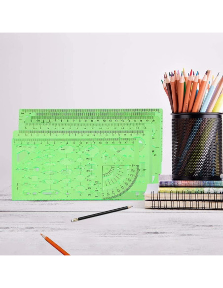 12 Plantillas Geométricas CFTfabMS para Dibujo y Diseño 12 Plantillas Geométricas CFTfabMS para Dibujo y Diseño