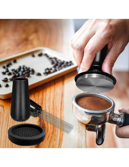 Juego de Tamper de Café Espresso Yeelan 22 Piezas 53mm