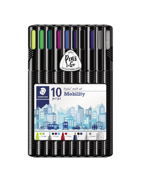 Set de Movilidad Triplus 34 SB10MS Staedtler - 10 Piezas
