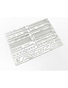 Plantilla de Scribing 13 en 1 QINIZX - Regla Auxiliar de Acero Inoxidable 2