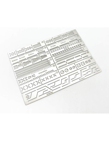 Plantilla de Scribing 13 en 1 QINIZX - Regla Auxiliar de Acero Inoxidable