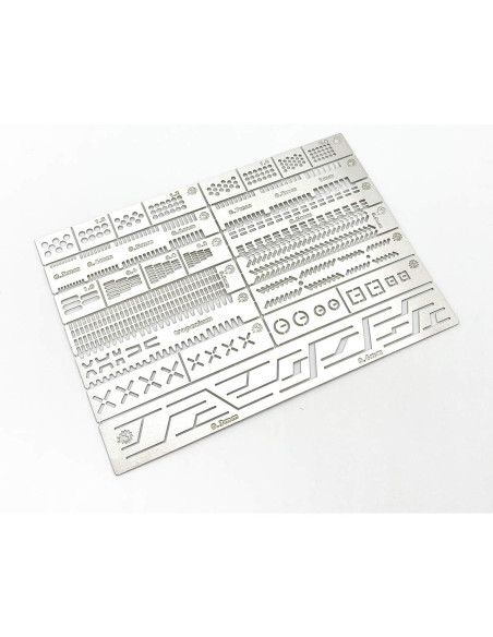 Plantilla de Scribing 13 en 1 QINIZX - Regla Auxiliar de Acero Inoxidable