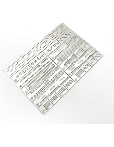 Plantilla de Scribing 13 en 1 QINIZX - Regla Auxiliar de Acero Inoxidable