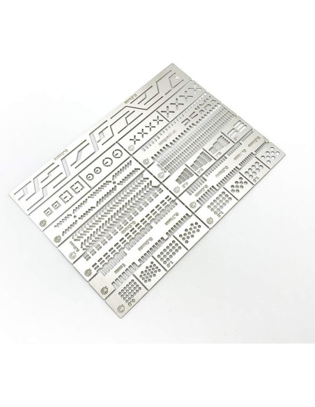 Plantilla de Scribing 13 en 1 QINIZX - Regla Auxiliar de Acero Inoxidable