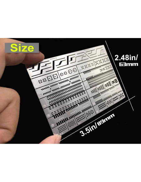 Plantilla de Scribing 13 en 1 QINIZX - Regla Auxiliar de Acero Inoxidable