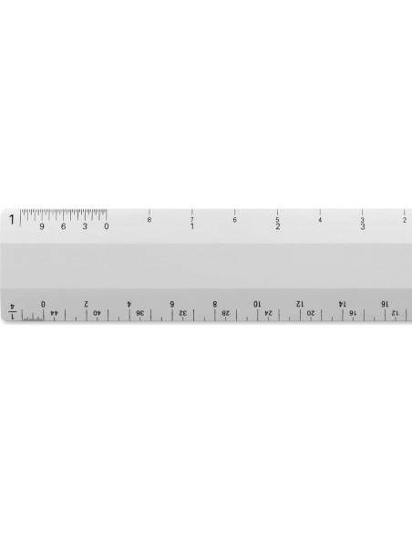 Escala de Regla Arquitecto Alumicolor 15.24 cm 4 Biseles Plata