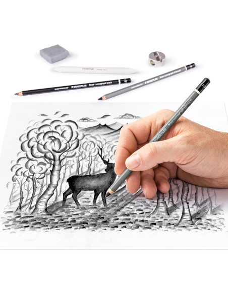 Set de Dibujo Profesional Staedtler 61 100C - 9 Lápices y Accesorios