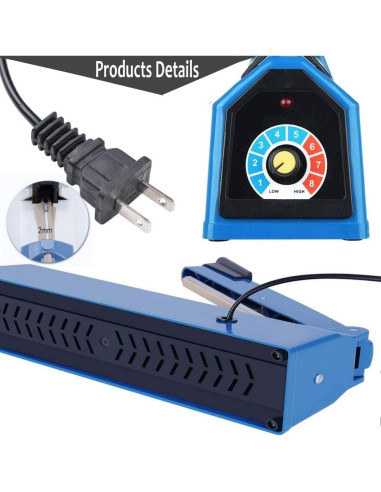 Sellador de Calor Manual Yeler 30.5 cm 300W para Bolsas PE PP